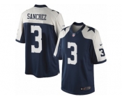 Men's Nike Dallas Cowboys #3 Mark Sanchez Limited Navy Blue Throwback Alternate NFL Jersey