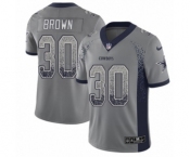 Men's Nike Dallas Cowboys #30 Anthony Brown Limited Gray Rush Drift Fashion NFL Jersey