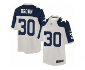Men's Nike Dallas Cowboys #30 Anthony Brown Limited White Throwback Alternate NFL Jersey