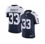 Men's Nike Dallas Cowboys #33 Tony Dorsett Vapor Untouchable Limited Navy Blue Throwback Alternate NFL Jersey