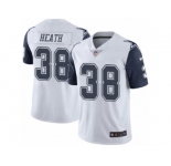 Men's Nike Dallas Cowboys #38 Jeff Heath Limited White Rush NFL Jersey