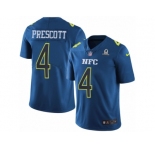 Men's Nike Dallas Cowboys #4 Dak Prescott Limited Blue 2017 Pro Bowl NFL Jersey