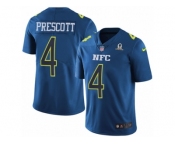 Men's Nike Dallas Cowboys #4 Dak Prescott Limited Blue 2017 Pro Bowl NFL Jersey