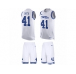Men's Nike Dallas Cowboys #41 Keith Smith Limited White Tank Top Suit NFL Jersey