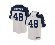 Men's Nike Dallas Cowboys #48 Daryl Johnston White Limited Alternate Throwback Jersey