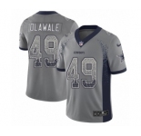 Men's Nike Dallas Cowboys #49 Jamize Olawale Limited Gray Rush Drift Fashion NFL Jersey