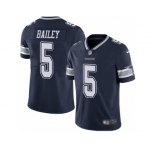 Men's Nike Dallas Cowboys #5 Dan Bailey Vapor Untouchable Limited Navy Blue Team Color NFL Jersey