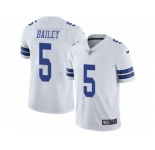 Men's Nike Dallas Cowboys #5 Dan Bailey Vapor Untouchable Limited White NFL Jersey