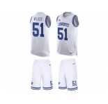 Men's Nike Dallas Cowboys #51 Kyle Wilber Limited White Tank Top Suit NFL Jersey