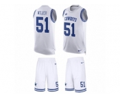 Men's Nike Dallas Cowboys #51 Kyle Wilber Limited White Tank Top Suit NFL Jersey