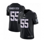 Men's Nike Dallas Cowboys #55 Leighton Vander Esch Limited Black Rush Impact NFL Jersey
