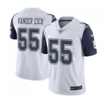 Men's Nike Dallas Cowboys #55 Leighton Vander Esch Limited White Rush Vapor Untouchable NFL Jersey