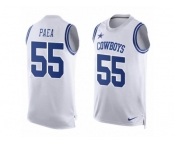 Men's Nike Dallas Cowboys #55 Stephen Paea Limited White Player Name & Number Tank Top NFL Jersey