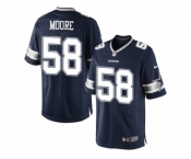 Men's Nike Dallas Cowboys #58 Damontre Moore Limited Navy Blue Team Color NFL Jersey
