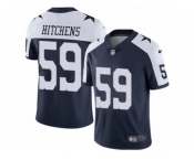 Men's Nike Dallas Cowboys #59 Anthony Hitchens Vapor Untouchable Limited Navy Blue Throwback Alternate NFL Jersey