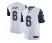 Men's Nike Dallas Cowboys #6 Chris Jones Limited White Rush NFL Jersey