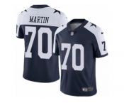 Men's Nike Dallas Cowboys #70 Zack Martin Vapor Untouchable Limited Navy Blue Throwback Alternate NFL Jersey