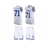 Men's Nike Dallas Cowboys #71 La'el Collins Limited White Tank Top Suit NFL Jersey