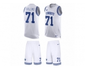 Men's Nike Dallas Cowboys #71 La'el Collins Limited White Tank Top Suit NFL Jersey