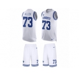 Men's Nike Dallas Cowboys #73 Larry Allen Limited White Tank Top Suit NFL Jersey