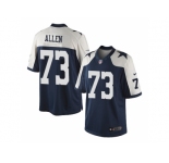 Men's Nike Dallas Cowboys #73 Larry Allen Navy Blue Limited Throwback Alternate Jersey