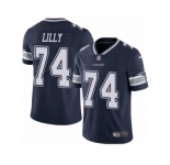 Men's Nike Dallas Cowboys #74 Bob Lilly Vapor Untouchable Limited Navy Blue Team Color NFL Jersey