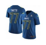 Men's Nike Dallas Cowboys #77 Tyron Smith Limited Blue 2017 Pro Bowl NFL Jersey