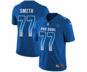 Men's Nike Dallas Cowboys #77 Tyron Smith Limited Royal Blue NFC 2019 Pro Bowl NFL Jersey