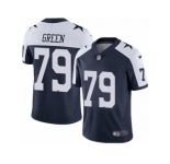 Men's Nike Dallas Cowboys #79 Chaz Green Vapor Untouchable Limited Navy Blue Throwback Alternate NFL Jersey