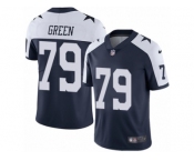Men's Nike Dallas Cowboys #79 Chaz Green Vapor Untouchable Limited Navy Blue Throwback Alternate NFL Jersey