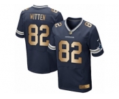 Men's Nike Dallas Cowboys #82 Jason Witten Limited  Navy Gold Team Color NFL Jersey