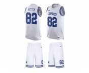 Men's Nike Dallas Cowboys #82 Jason Witten Limited White Tank Top Suit NFL Jersey