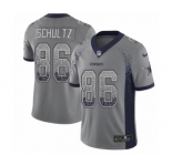 Men's Nike Dallas Cowboys #86 Dalton Schultz Limited Gray Rush Drift Fashion NFL Jersey