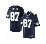 Men's Nike Dallas Cowboys #87 Geoff Swaim Limited Navy Blue Team Color NFL Jersey