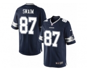 Men's Nike Dallas Cowboys #87 Geoff Swaim Limited Navy Blue Team Color NFL Jersey