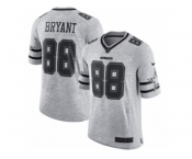 Men's Nike Dallas Cowboys #88 Dez Bryant Limited Gray Gridiron II NFL Jersey