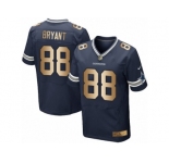 Men's Nike Dallas Cowboys #88 Dez Bryant Limited  Navy Gold Team Color NFL Jersey