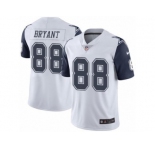 Men's Nike Dallas Cowboys #88 Dez Bryant White Stitched NFL Limited Rush Jersey