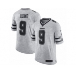 Men's Nike Dallas Cowboys #9 Tony Romo Limited Gray Gridiron II NFL Jersey
