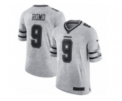 Men's Nike Dallas Cowboys #9 Tony Romo Limited Gray Gridiron II NFL Jersey