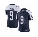 Men's Nike Dallas Cowboys #9 Tony Romo Vapor Untouchable Limited Navy Blue Throwback Alternate NFL Jersey