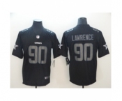 Men's Nike Dallas Cowboys #90 Demarcus Lawrence Limited Black Rush Impact NFL Jersey