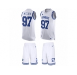 Men's Nike Dallas Cowboys #97 Terrell McClain Limited White Tank Top Suit NFL Jersey