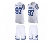 Men's Nike Dallas Cowboys #97 Terrell McClain Limited White Tank Top Suit NFL Jersey