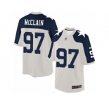 Men's Nike Dallas Cowboys #97 Terrell McClain Limited White Throwback Alternate NFL Jersey