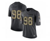 Men's Nike Dallas Cowboys #98 Tyrone Crawford Limited Black 2016 Salute to Service NFL Jersey