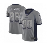 Men's Nike Dallas Cowboys #98 Tyrone Crawford Limited Gray Rush Drift Fashion NFL Jersey