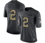 Nike Cowboys #2 Greg Zuerlein Black Men's Stitched NFL Limited 2016 Salute to Service Jersey