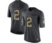 Nike Cowboys #2 Greg Zuerlein Black Men's Stitched NFL Limited 2016 Salute to Service Jersey