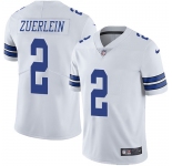Nike Cowboys #2 Greg Zuerlein White Men's Stitched NFL Vapor Untouchable Limited Jersey